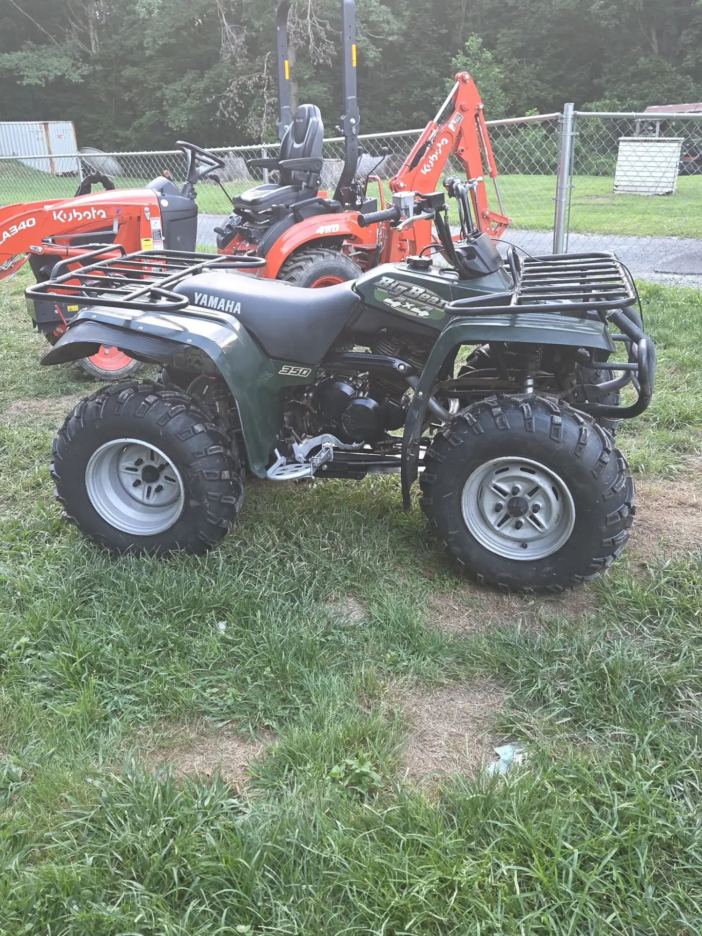 ATV riding through a field in Southern West Virginia