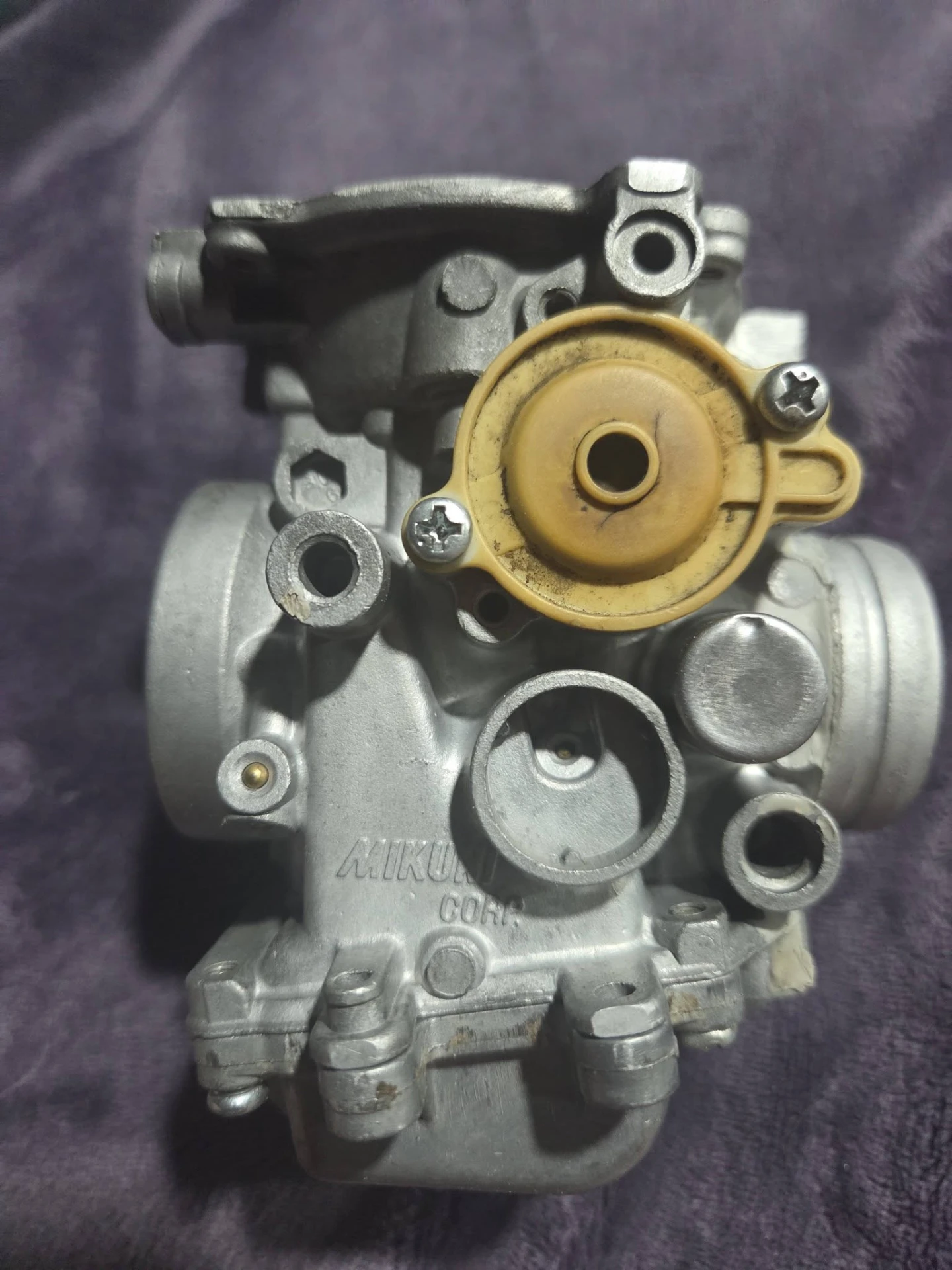 Carburetor body during restoration