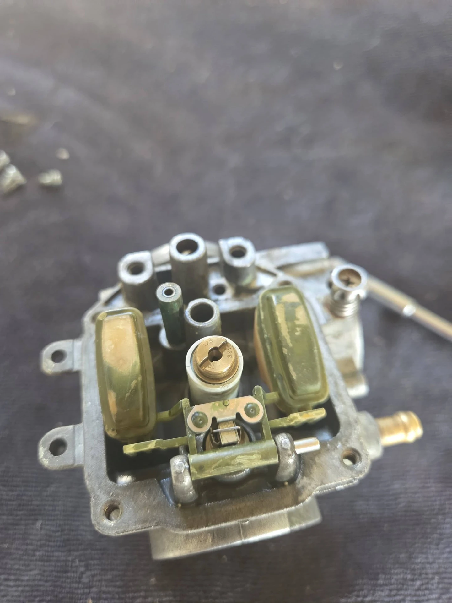 Cleaned carburetor bowl