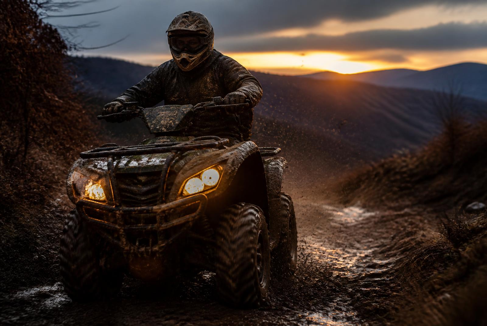 ATV trail ride in Southern West Virginia